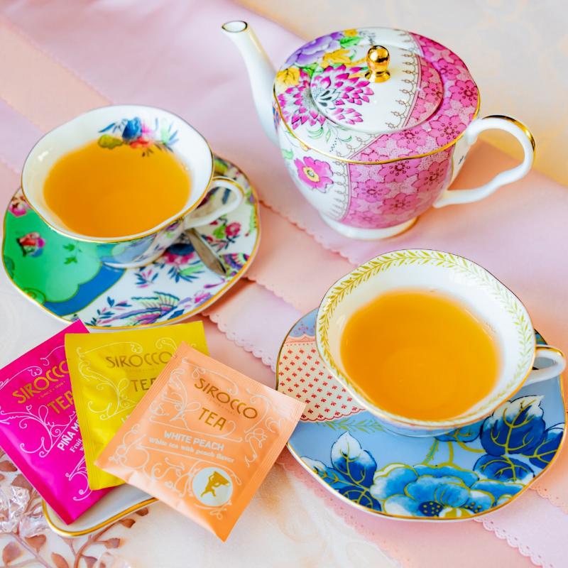 オールデイダイニング ハーモニー／ザ ロイヤルパークホテル アイコニック 東京汐留のAFTERNOON TEA with “SIROCCO”「ピーチ」の飲み物画像