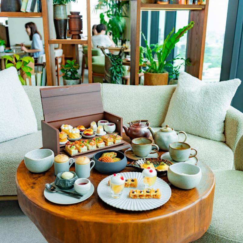 NiNi／1 Hotel TokyoのLa Belle Vie Afternoon Tea ～桃のアフタヌーンティー～のアフタヌーンティー画像2