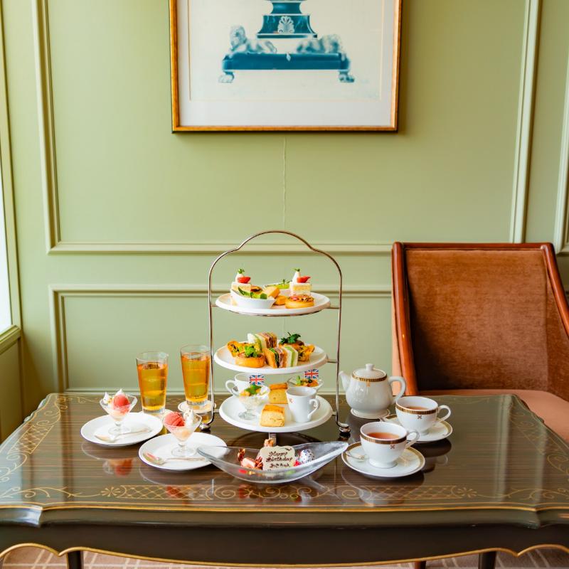 インペリアルラウンジ アクア／帝国ホテルのBritish Summer Afternoon Tea ~Summer Retreat~のスタンド画像