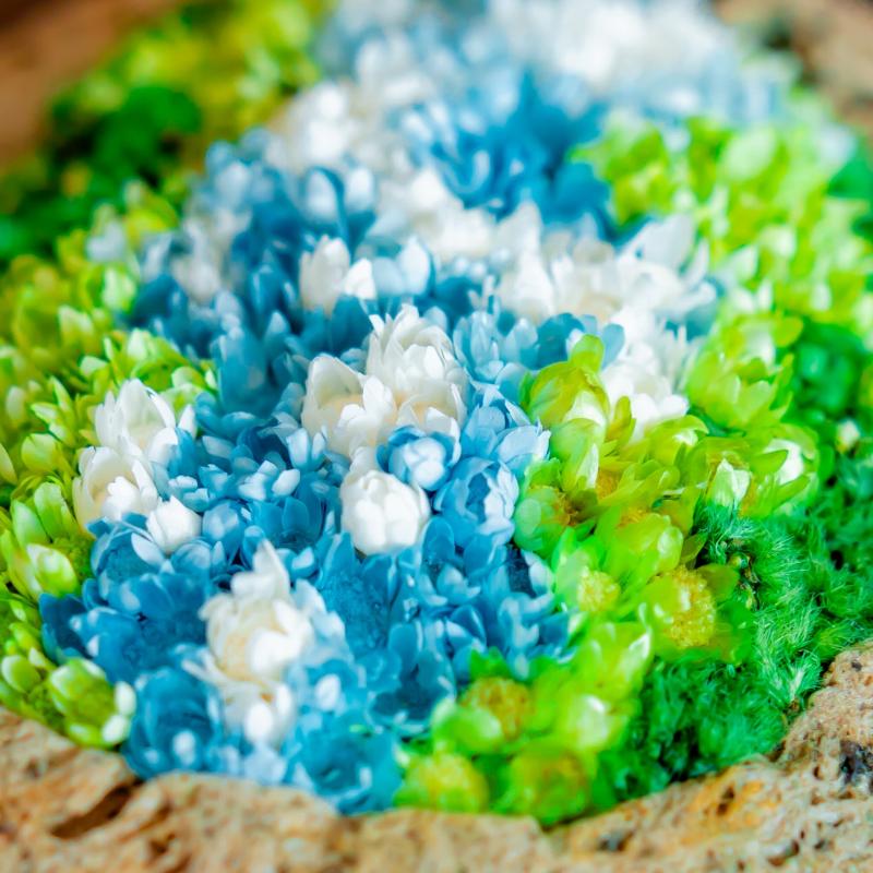Otonami アスコット丸の内東京で花のアートオブジェ作成体験の画像