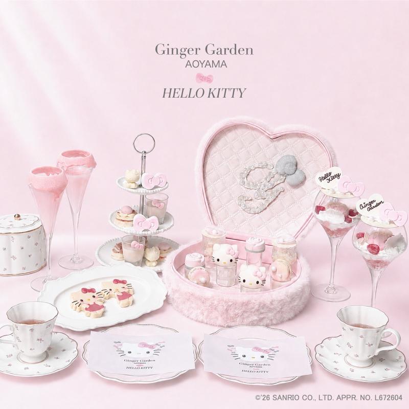 HELLO KITTY × Ginger Gardenコラボアフターヌーンティーの画像1