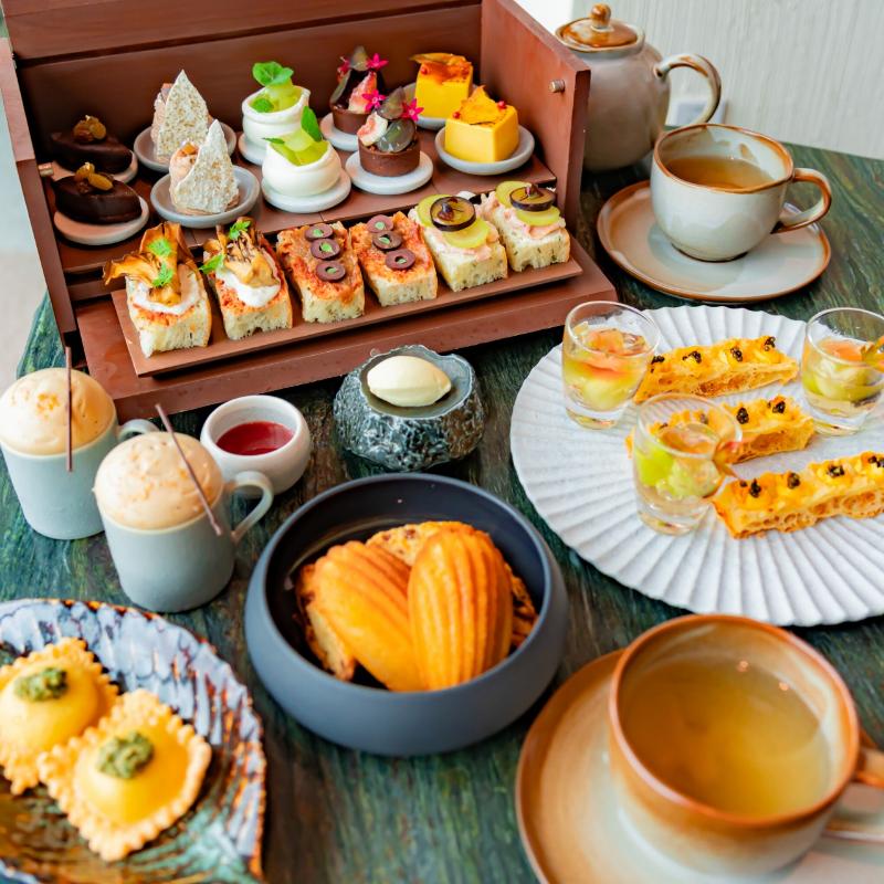 NiNi／1 Hotel TokyoのLa Belle Vie Afternoon Tea ～秋のハーベストアフタヌーンティー～のスタンド画像