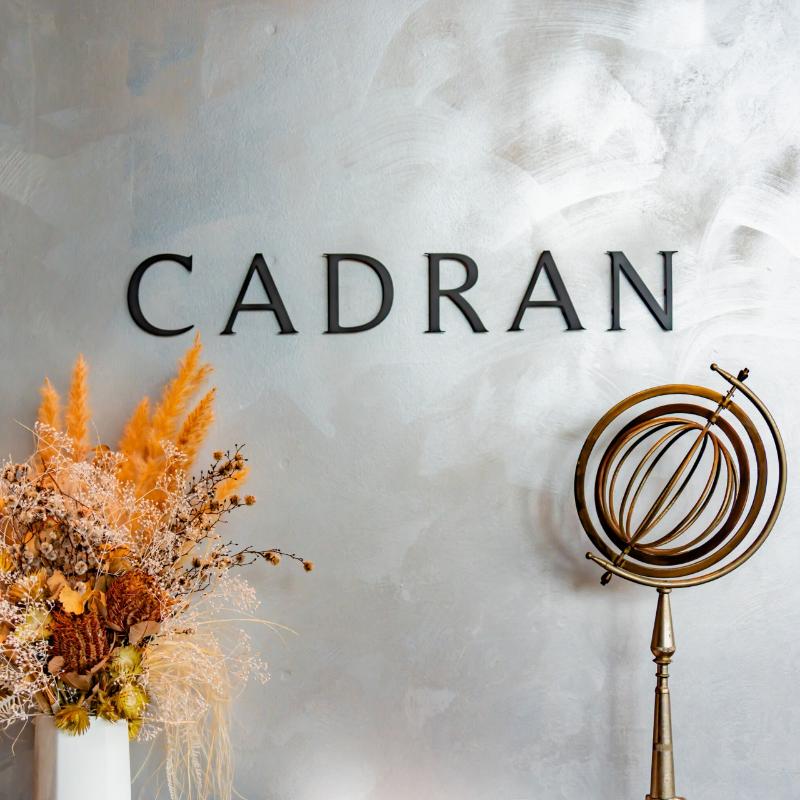 CADRANのランチコースでお誕生日祝いの画像