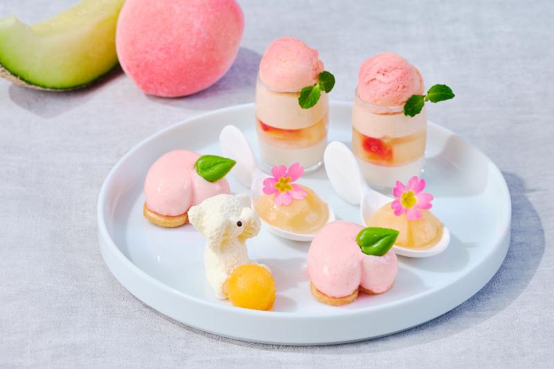 テディベアのバカンスアフタヌーンティー～ピーチ＆メロンパラダイス〜の画像2