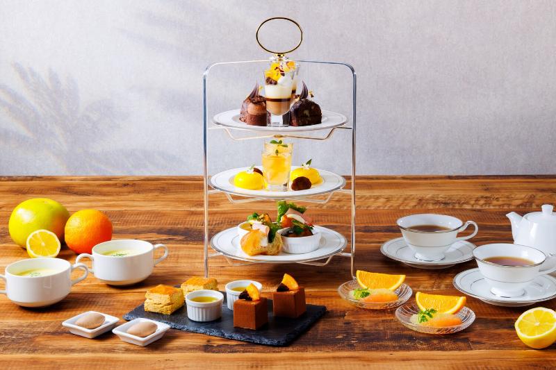 柑橘とチョコレートのアフタヌーンティーの画像2