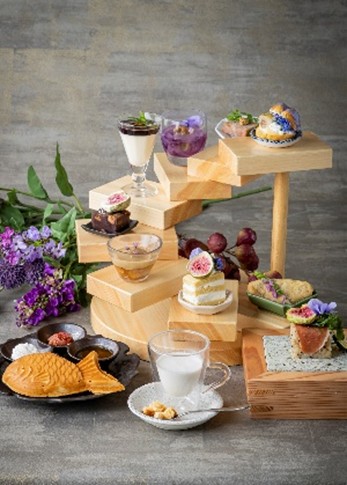 無花果とライラックのアフタヌーンティーの画像2