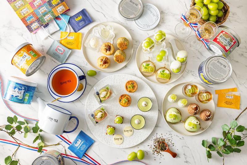 Shine Muscat Afternoon Tea Set～KUSMI TEA Collaboration～の画像2