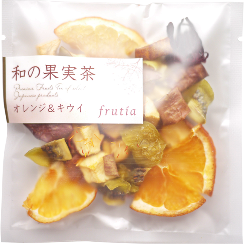 TeaDropTime管理者の和の果実茶 オレンジ＆キウイ画像