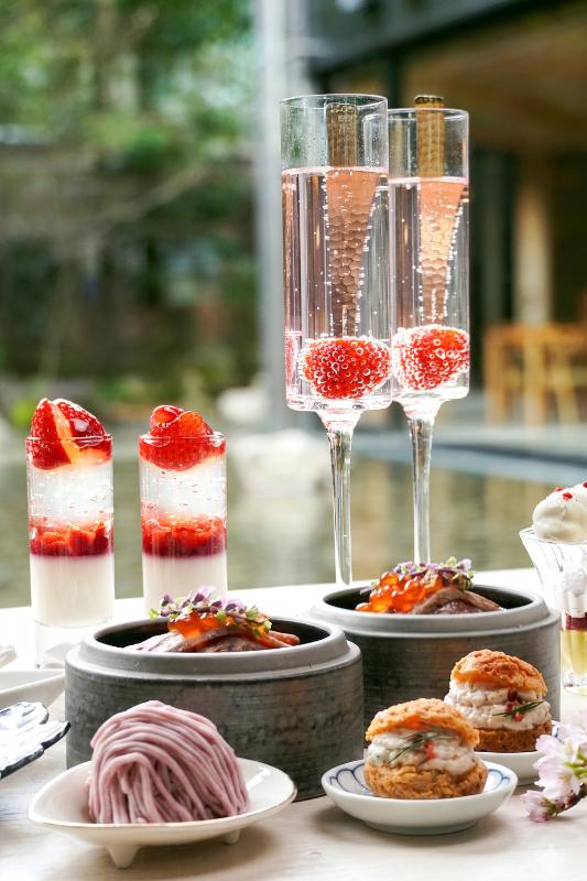 楽書院 苺と桜花のアフタヌーンティー の画像3