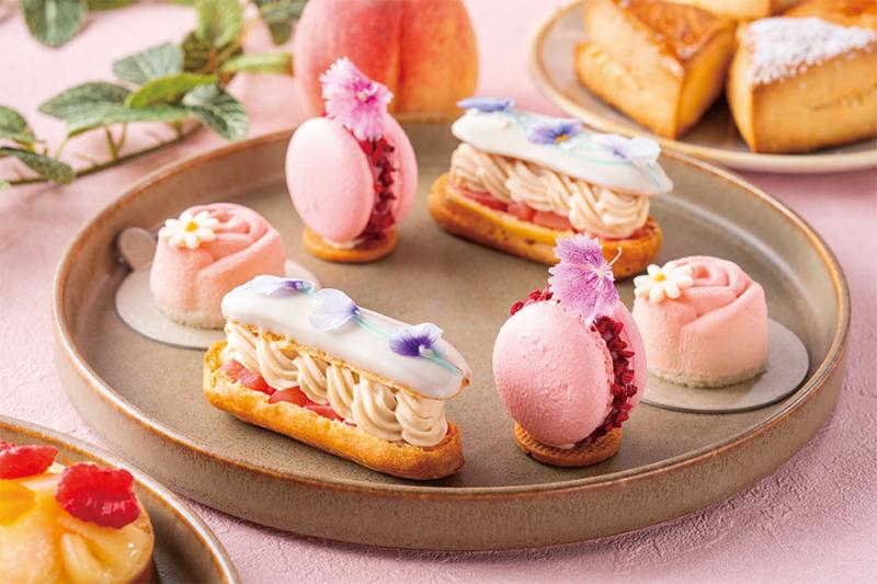 旬の桃が彩るアフタヌーンティーの画像3