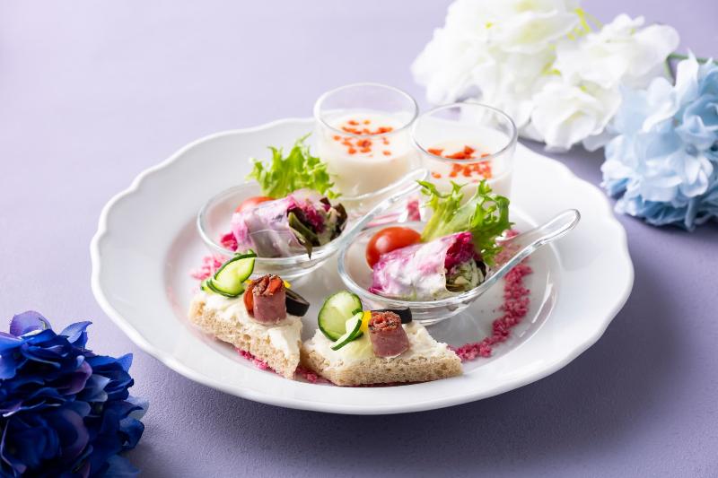 窓辺の紫陽花アフタヌーンティーの画像4