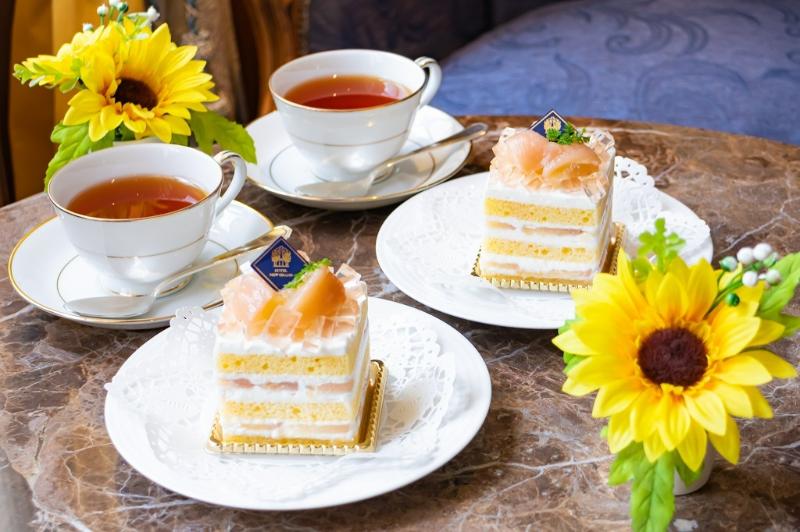 ホテルニューグランドの桃のプレミアムショートケーキ＊2021年8月のメイン画像